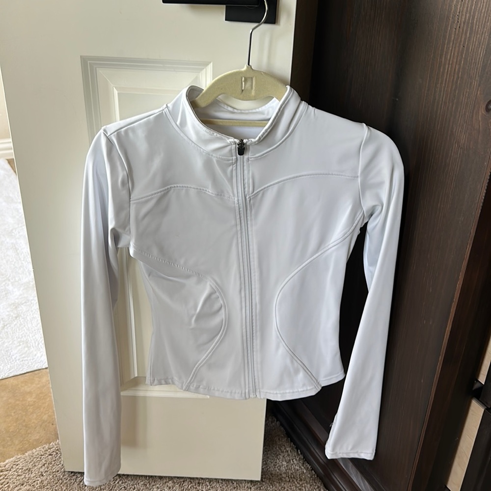 White workout jacket